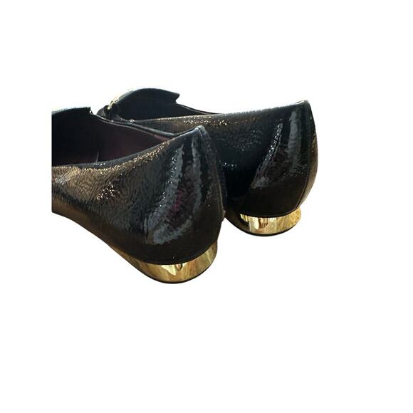 Franco Sarto Women's Black Leather Rina Pointed Toe Slip on Loafer Flats Size 7 - Picture 4 of 8